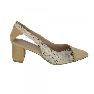 کفش پاشنه‌دار زنانه بی BEE کد D-3139MA3641Beige