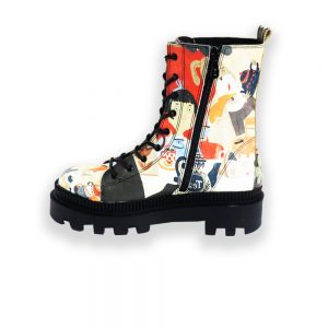 نیم بوت زنانه دندی مدل alice in wonderland کد dnd-lng03