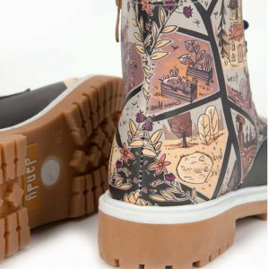 نیم بوت زنانه دندی مدل lovely house کد dnd-shb08