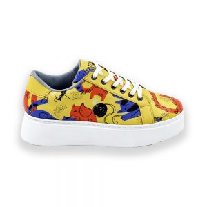 کفش راحتی زنانه دندی مدل cat party کد dnd-snk29